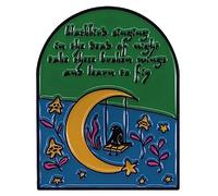 GuDeKe in The Dead of Night Take These Broken Wings and Learn to Fly - Broche esmaltado divertido para mochilas/chaqueta