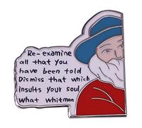 GuDeKe Vuelve a examinar todo lo que te han dicho descartar lo que insulta a tu alma-Walt Whitman pines esmaltados, Cobre, Sin gemas.