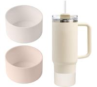 Gudemoore Bota protectora inferior de vaso, 2 fundas de silicona para Stanley Adventure Quencher de 40 onzas y Stanley IceFlow de 20 onzas y 30 onzas, compatible con botella de agua Hydro Flask de 12
