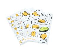 Gudetama - Calcomanías con licencia oficial de Puffy Gadget incluye 37 personajes de dibujos animados de anime 3D, regalo y decoración de accesorios Paladone
