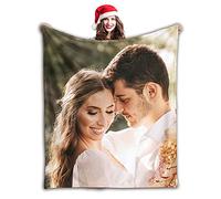 Gudina Manta Personalizada con Texto de Fotos. con 1-9 collages de Fotos Mantas de Franela para cumpleaños Familiar Regalo de Boda Se Adapta a sofá Sofá Dormitorio Sala de estar-80cmX120cm