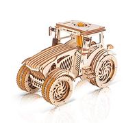 GuDoQi Puzzle 3D Madera, Maqueta de Tractor para Montar, Rompecabezas Madera 3D para Construir, Kit de Manualidades DIY, Pasatiempos para Adultos