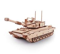 GuDoQi Puzzle 3D Madera Tanque, Maqueta para Construir [214 Piezas]