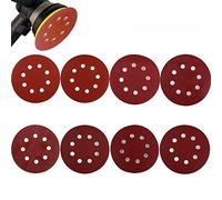 Gudotra 80pcs Discos de Pulir Papel de Lija Redonda para Lijadora Orbital Grano de 320/400/600/800/1000/1200/1500/2000 (8 agujeros) (Ronda)