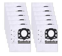 Gudotra Lote de 12 Bolsas de Aspiradora para Karcher WD3 WD2 Plus KFI 357 WD3S SE4001 SE4002 KWD1 KWD2 KWD3 2.863-314.0