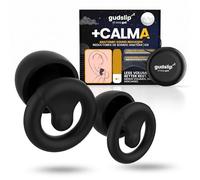 GudSlip® +Calma Tapones Oídos para Dormir Antirruido - 28 dB Sin Presión al Dormir de Lado - Silicona Suave Certificada | Tallas XS·S·M·L Reutilizables