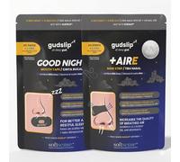 GudSlip® Pack Sueño Reparador - Cinta Bucal + Tiras Nasales (30+6 Noches Totales) | Respiración Nasal Óptima, Antirronquidos y Sueño Profundo | Adhesivo Hipoalergénico y Ultra Cómodo