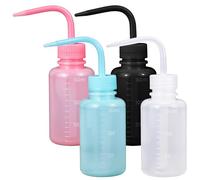guduling Paquete de 4 botellas exprimibles con boquilla, botella de lavado de tatuajes de 150 ml con medida, regadera suculenta, botella de tatuaje para plantas y laboratorio, 4 colores