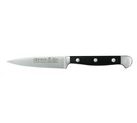 Güde Solingen - Cuchillo mechador Forjado, 8 cm, Pom Negro, Alpha - Doble virola, Hecho a Mano en Alemania
