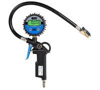 Güde 2823 Inflador de neumáticos digital 11 E (pantalla digital de 4 dígitos, cambio automático, boquilla de conexión, válvula de purga de aire)