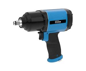 Güde 40122 - Llave de impacto DL, martillo gemelo 1/2 (regulador de potencia de 3 niveles, rosca de conexión IG 1/4", presión máxima de trabajo 6,3 bar)