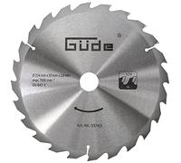 Güde 55163 - Hoja de sierra para madera HM 254 x 30 x 24T (carburo, 25.4 cm de diámetro, 3 cm de diámetro, 24 dientes, grosor de hoja de sierra de 1,8 mm, para cortes máximos con hasta 7000 RPM)