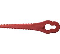 Güde 58586 - Juego de cuchillas de repuesto (20 piezas, apto para cortabordes Güde #58598 RT 18-201-05 y Güde #58599 RT 18-0), color rojo