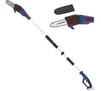 Güde 58595 AST 18-0 - Motosierra telescópica con batería (18 V, sistema de sujeción rápida de cadena, cadena Oregon y espada, correa de transporte)