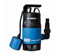 Güde 94630 - GS4002P - Bomba sumergible para aguas residuales - Con interruptor de flotador - 400 W - 7500 l/h Altura máxima de suministro 5 m [Clase energética A], azul/negro