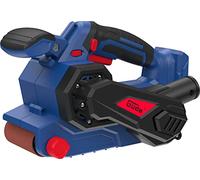 Güde BSR 18-0 - Lijadora de banda con batería (18 V, superficie de lijado de 76 x 115 mm, velocidad de banda de 2 a 5,8 m/s, sistema de cambio rápido de cinta, selección de velocidad de banda continua