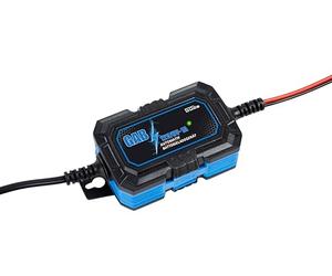 Güde Cargador automático de batería Gab 12 V/6 V-1 A (Cargador de Coche de 6 V/12 V, 1 A, Capacidad de la batería: 4 - 30 Ah, Totalmente automático, Cargador de Mantenimiento, protección contra