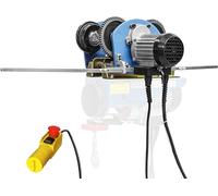 Güde Carretilla GLK 1000 1717 (230 V, 200 W de potencia del motor, carga máxima de 1000 kg, longitud del cable de control de 5 m, desconexión final en ambas direcciones, soporte para poleas y poleas