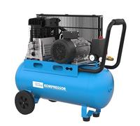 Güde Compresor de 580/10/50/400 V (2,2 kW, caldera de 50 l, agregado de 2 cilindros lubricado con aceite, transmisión por correa, máx. 10 bar, eff. Entrega. 310 l/min, reductor de presión, 2