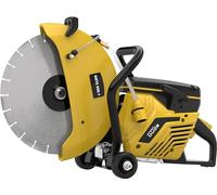 Güde Cortador de hormigón GBTS 350.1 (motor de 2 tiempos, 2,9/3,9 kW/CV, 65 cm³ de carrera, 125 mm de profundidad de corte máxima, diámetro de disco de corte de 350 mm, corte húmedo y seco, incluye