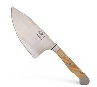 Güde Cuchillo de Hierbas Tiburón Forjado, 14 cm, Madera, Alpha-Olive-Doble virola, Hecho a Mano en Alemania, Chrome Steel