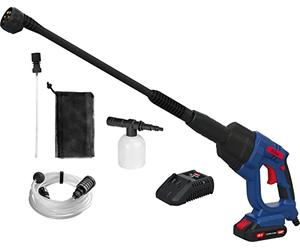 Güde DR 18-201-23 - Limpiador a presión (18 V, Easy Energy Exchange, presión máxima de 22 Bar, 120 l/h de Volumen máximo, Boquilla multifunción de 6 vías, autocebante, Incluye batería de 2,0 Ah y