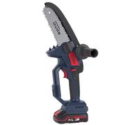 Güde GAK 18-201-05.1 - Sierra de podar con batería (iones de litio de 18 V, motor sin escobillas, longitud de corte de 15 cm, velocidad máxima de la cadena, sistema de fijación rápida de cadena