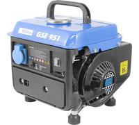 Güde Generador de corriente GSE 951 (motor de 2 tiempos, gasolina, 1/1,36 kW/CV, 1 toma de corriente de 230 V, máx. 720 W, autonomía hasta 7,5 h, depósito de 3,8 L, arranque de reversión, asa, peso