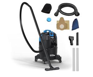 Güde GS 30-1600 - Aspirador de Lodo 3 en 1, 230 V, 1600 W, 180 milibar de presión Negativa, depósito de 30 litros, Manguera de aspiración de 4 Metros, Tubo de aspiración, Boquilla combinada, Boquilla