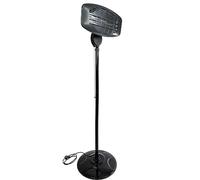 Güde Radiador de calor infrarrojo vertical GIH 2000 (2000 W de potencia de calefacción, 3 niveles de calor (650/1035/2000 W), 15 m³ máx. capacidad de calefacción, calentadores de cuarzo, base grande y
