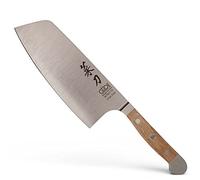 Güde Solingen - Chai Dao, Cuchillo de Cocina Forjado, 16 cm, Madera de Nogal, Alpha-Walnut - Doble virola, Hecho a Mano en Alemania