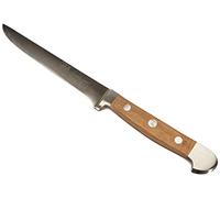 GÜDE Solingen - Cuchillo de deshuesar forjado, 13 cm, madera de roble de barril, ALPHA-FASSEICHE - doble virola, Hecho a mano en Alemania
