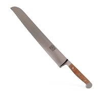 GÜDE Solingen - Cuchillo de pan forjado, 32 cm, madera de brezo, F.GÜDE, Hecho a mano en Alemania