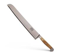 Güde Solingen - Cuchillo de pan forjado, 32 cm, madera de roble de Balkhauser Kotten, ALPHA-BALK - doble virola, Hecho a mano en Alemania