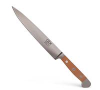 Güde Solingen - Cuchillo jamonero forjado, 21 cm, madera de peral, ALPHA-BIRNE - Cuchillo de Trinchar, doble virola, Hecho a mano en Alemania