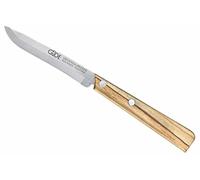 Güde Solingen-Cuchillo Multiusos Filo de Sierra, 11 cm, Uni, Madera de Olivo, Chrome Steel, Marrón