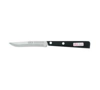 GÜDE Solingen - Cuchillo Multiusos Negro/Blanco con Filo de Sierra, 10 cm, Uni, Pom