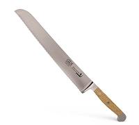 Güde Solingen - Cuchillo para pan forjado, 32 cm, madera de briccole, ALPHA-BRICCOLE DI VENEZIA - doble virola, Hecho a mano en Alemania