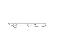 Güde Solingen - Cuchillo para tomates, estampado, 10 cm, SIGMA, madera preciosa
