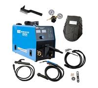 Güde Uni-Mig 205 SYN - Soldadora universal (230 V, 4 en 1, 200 A máx. corriente de soldadura, rango de regulación de 20-200 A, incluye soporte para electrodos, paquete de manguera, abrazadera de