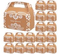 Gueevin 36 cajas mexicanas de recuerdos de fiesta de baby shower, platos de barro, terracota, cajas de regalo para baby shower, caja de regalo del Cinco de Mayo, caja de galletas de papel, decoración
