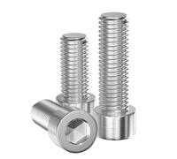 GUEEYUAW 30 Piezas Tornillos Cilíndricos M4 x 10 mm, Acero Inoxidable 304 DIN 912 A2 V2A Tornillos Hexagonales Interiores
