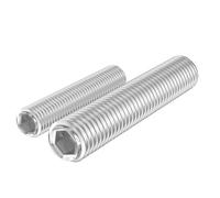 GUEEYUAW 30 Piezas Tornillos Prisioneros M4 × 12 mm, Acero Inoxidable 304 A2 V2A DIN 913 Tornillos de Rosca Hexagonal, adecuados para manijas de puertas
