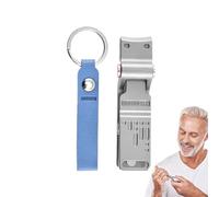 Guentes cortaíneas de uñas, cortaíneas anchas de la mandíbula | Herramienta de manicura ligera ergonómica antisporta | Tijeras de viaje portátiles, cortadoras de uñas para adultos, viajes, personas ma