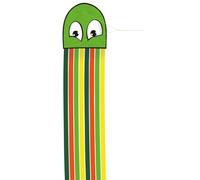 Günther Flugspiele 1163 - Cometa monohilo Octopus, aprox. 250 x 33 cm, cometa infantil de robusto poliéster, incl. asa y cordel, juguete de exterior para niños a partir de 4 años, surtida en 2 colores