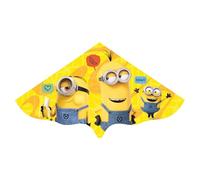 Günther Flugspiele 1211 - Cometa de una Sola línea Minions, Aprox. 115 x 63 cm, Cometa Infantil de Resistente lámina de PE, para niños a Partir de 4 años, Incluye asa y Cuerda para Cometa
