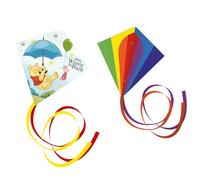 Günther Flugspiele 30122 - Cometas monohilo Winnie The Pooh y Classic, Juego de 2, Cometas Infantiles de Robusto poliéster Ripstop, Juguetes de Exterior para niños a Partir de 4 años