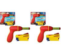 GÜNTHER FLUGSPIELE Paul 1542 - Juego de Cohetes Pop Darts, lanzacohetes a presión Aire, para niños Partir 4 años, Incluye 1 Espuma Suave y 2 Dardos Blanda (Paquete de 2)