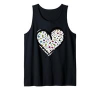 Guepardo Corazón Blanco - Leopardo Corazón Camiseta sin Mangas