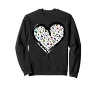 Guepardo Corazón Blanco - Leopardo Corazón Sudadera